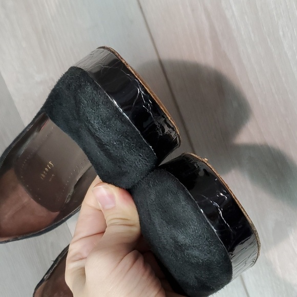 Theory Womens Suede Heels Platform shoes sz 36.5/6.5 - Picture 4 of 16